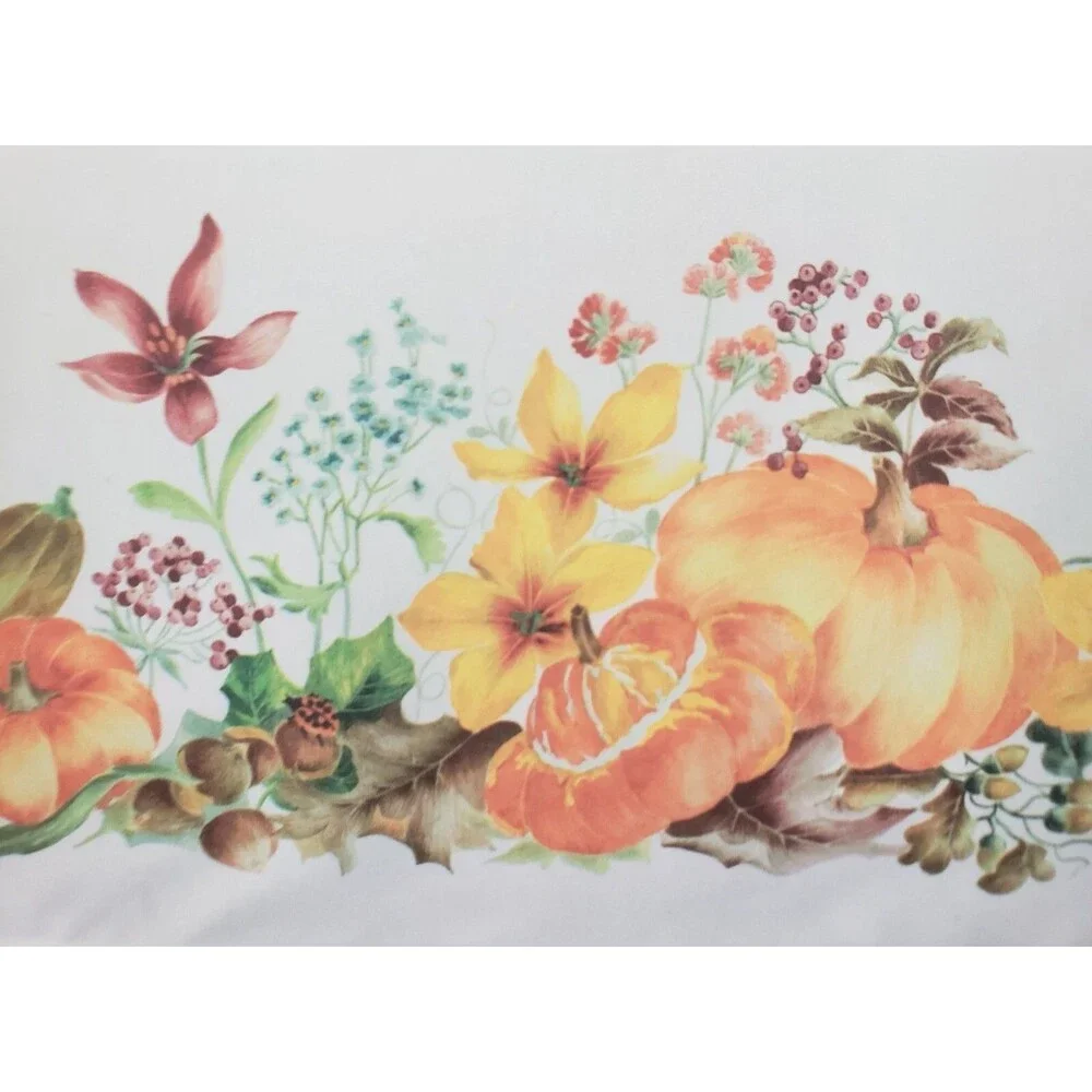 Printed Linen Tablecloth 52